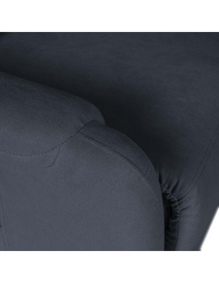 Sillón relax AKARI de diseño en gris oscuro