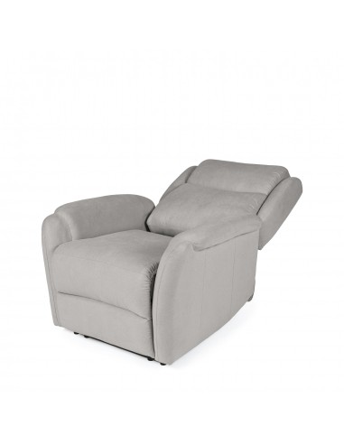 Poltrona relax LIFT AKARI de design em cinzento...