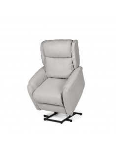 Sillón relax LIFT AKARI de diseño en gris claro