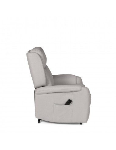 Poltrona relax LIFT AKARI de design em cinzento...