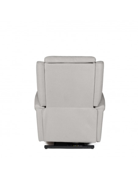 Poltrona relax LIFT AKARI de design em cinzento claro