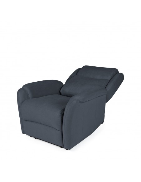 Poltrona relax LIFT AKARI de design em cinzento escuro
