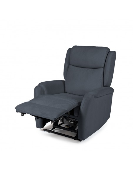 Poltrona relax LIFT AKARI de design em cinzento escuro