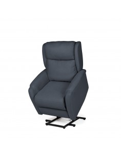Sillón relax LIFT AKARI de diseño en gris oscuro
