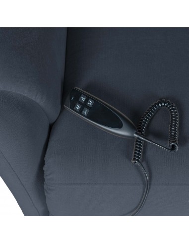 Poltrona relax LIFT AKARI de design em cinzento...