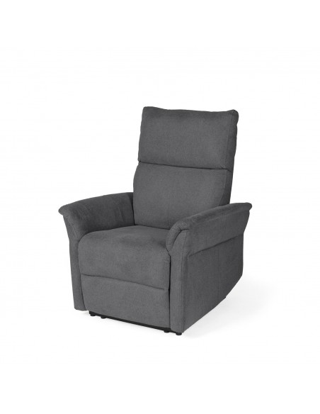 Sillón relax MISAKI de diseño en gris oscuro