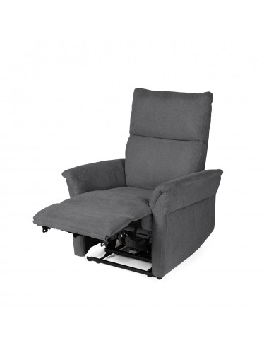 Sillón relax MISAKI de diseño en gris oscuro