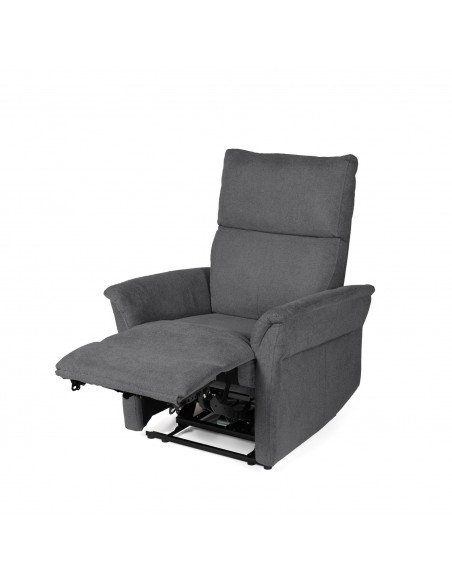 Sillón relax MISAKI de diseño en gris oscuro