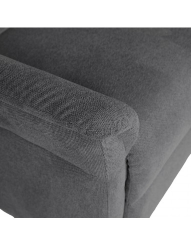 Sillón relax MISAKI de diseño en gris oscuro