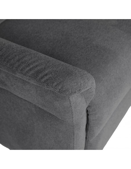 Sillón relax MISAKI de diseño en gris oscuro