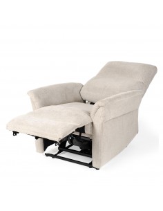 Sillón relax MISAKI de diseño en beige 2