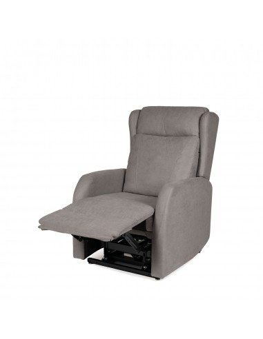 Poltrona relax LIFT SAORI de design em cor taupe