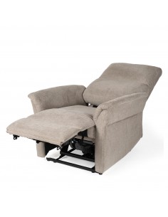 Poltrona relax MISAKI de design em taupe 2