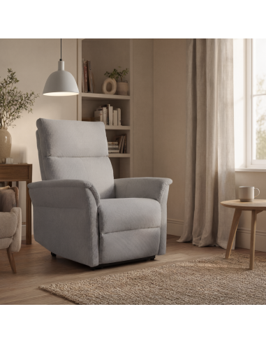 Sillón relax MISAKI de diseño en gris claro