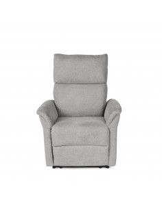 Poltrona relax MISAKI de design em cinzento claro