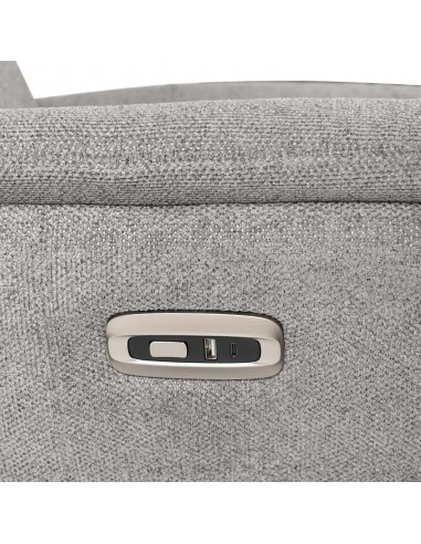 Sillón relax MISAKI de diseño en gris claro