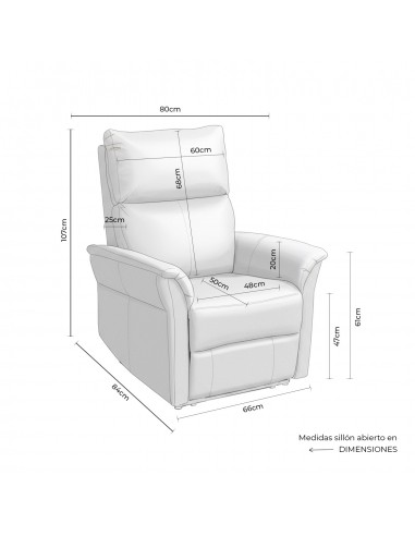 Poltrona relax MISAKI de design em bege