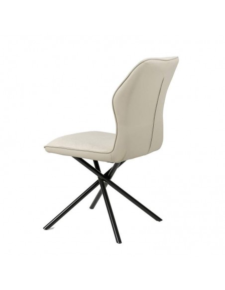 Cadeira Olzon de design, tela, similpiel