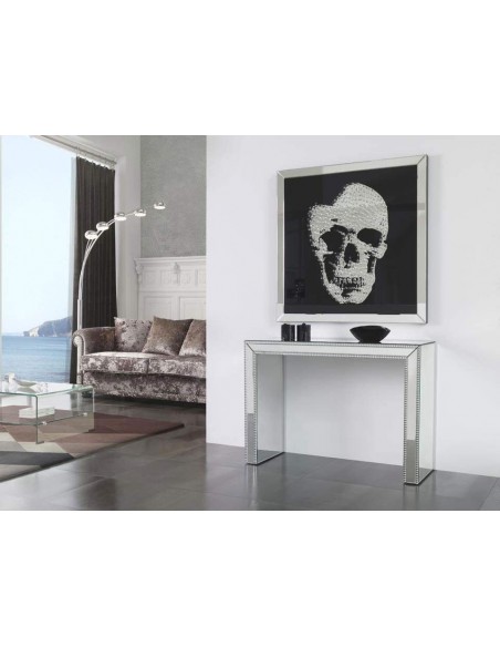 ESPELHO CAVEIRA SWAROVSKI .