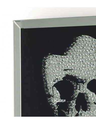 ESPEJO CALAVERA 100x100, cristal faceteado