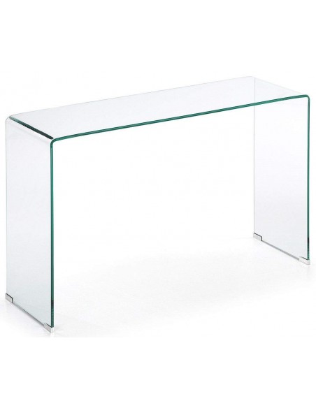 Consola minimalista BURANO Cristal Transpartente Consola minimalista BURANO Cristal Transpartente