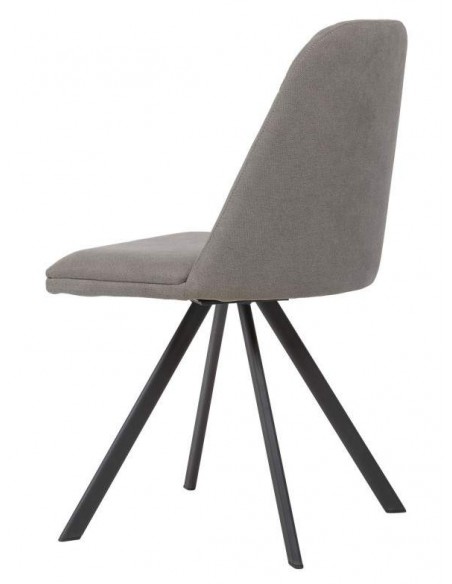 SILLA GIRATORIA RAVEN DE DISEÑO, TELA, METAL NEGRO