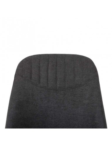 SILLA GIRATORIA RAVEN DE DISEÑO, TELA, METAL NEGRO