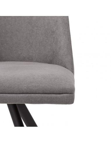 SILLA GIRATORIA RAVEN DE DISEÑO, TELA, METAL NEGRO