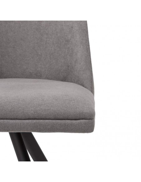 SILLA GIRATORIA RAVEN DE DISEÑO, TELA, METAL NEGRO