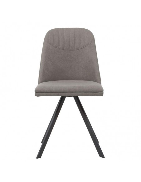 SILLA GIRATORIA RAVEN DE DISEÑO, TELA, METAL NEGRO