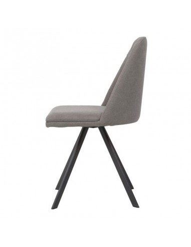 SILLA GIRATORIA RAVEN DE DISEÑO, TELA, METAL NEGRO