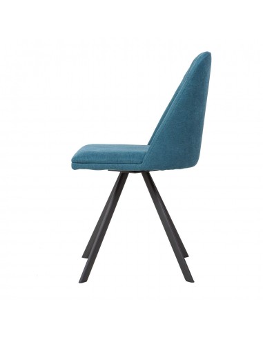 SILLA GIRATORIA RAVEN DE DISEÑO, TELA, METAL NEGRO