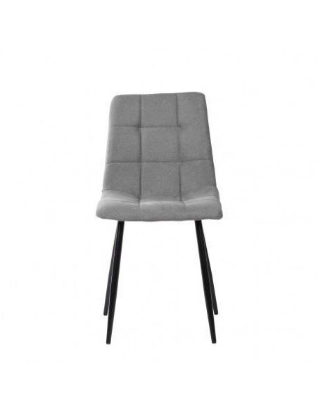 Cadeira estofada Walk, tecido, metal, preto