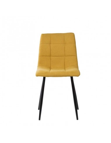 Cadeira estofada Walk, tecido, metal, preto