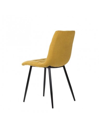 Cadeira estofada Walk, tecido, metal, preto