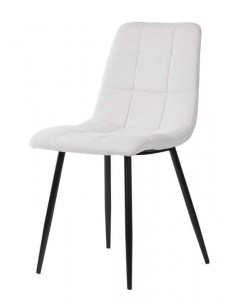 Silla tapizada Walk, tela, metal negro 2