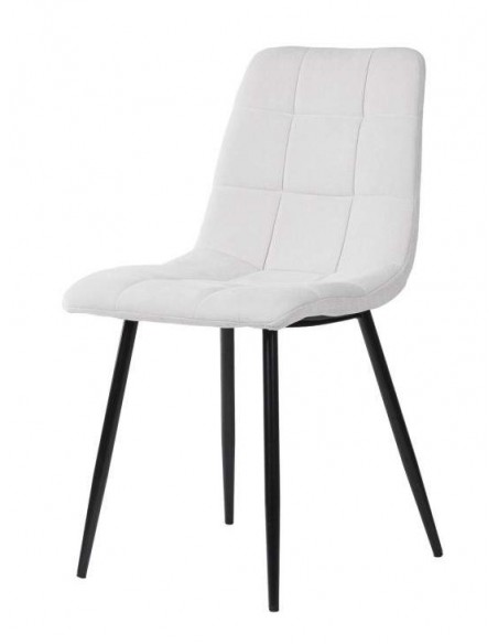 Cadeira estofada Walk, tecido, metal, preto