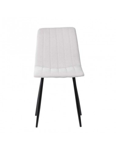 Silla tapizada Flash, tejido, metal negro