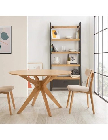 MESA REDONDA CLIPPER 120, CARVALHO.