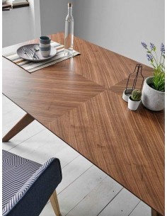 MESA DE sala de JANTAR COLONIAL HELGA 180x95, NOGUEIRA 2