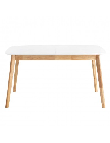 MESA EXTENSÍVEL NÓRDICA ENMA 120(150)x75, branco, carvalho
