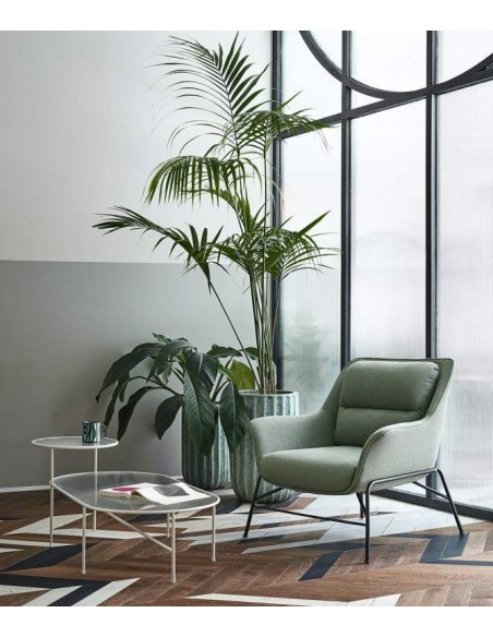 TEULAT MESA CENTRO NIX 126x66, VIDRO, CREME