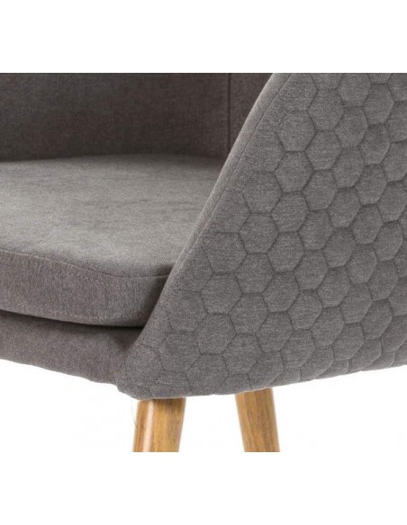 CADEIRA DE DESIGN Midcentury LUCAS, TECIDO, madeira