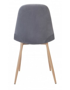 Cadeira de design Yaren, metal, veludo 2