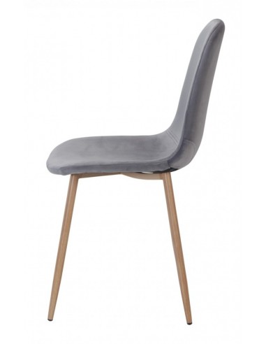 Cadeira de design Yaren, metal, veludo