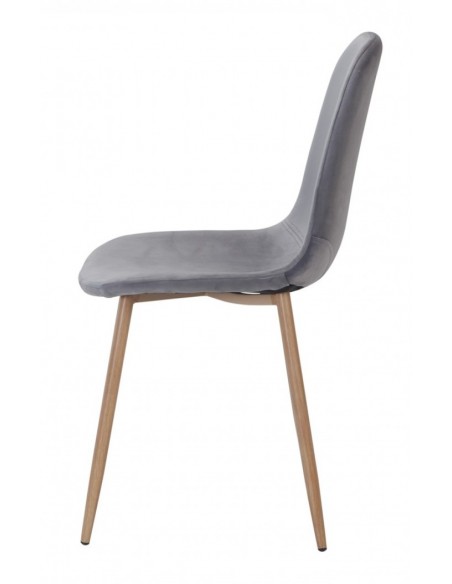 Silla de diseño Yaren, metal, terciopelo Silla de diseño Yaren, metal, terciopelo