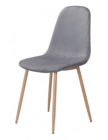 Cadeira de design Yaren, metal, veludo