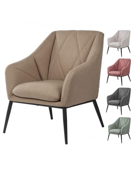 POLTRONA DE DESIGN MODERNO KYOTO, tela