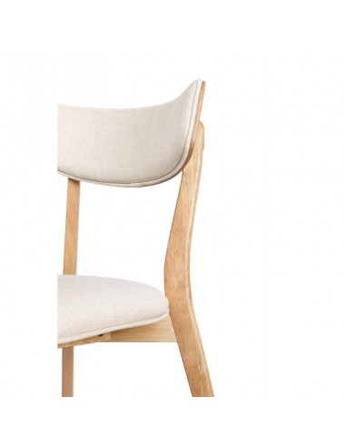 Silla nórdica ANAIS roble, tela