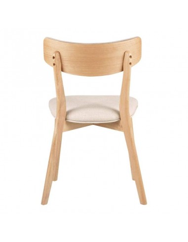 Silla nórdica ANAIS roble, tela
